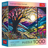 Trefl USA Puzzles > Jigsaw Puzzles Puzzle: Stained Glass Sunset 1000 Piece 5900511993257 TRE99325