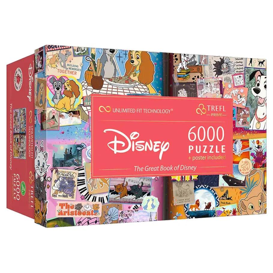 Trefl USA Puzzles > Jigsaw Puzzles Puzzle: The Great Book of Disney 6000 Piece 5900511810370 TRE81037