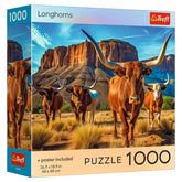 Trefl USA Puzzles > Jigsaw Puzzles Trefl Red: 1000pc Jigsaw - Longhorns 5900511992809 TRE99280
