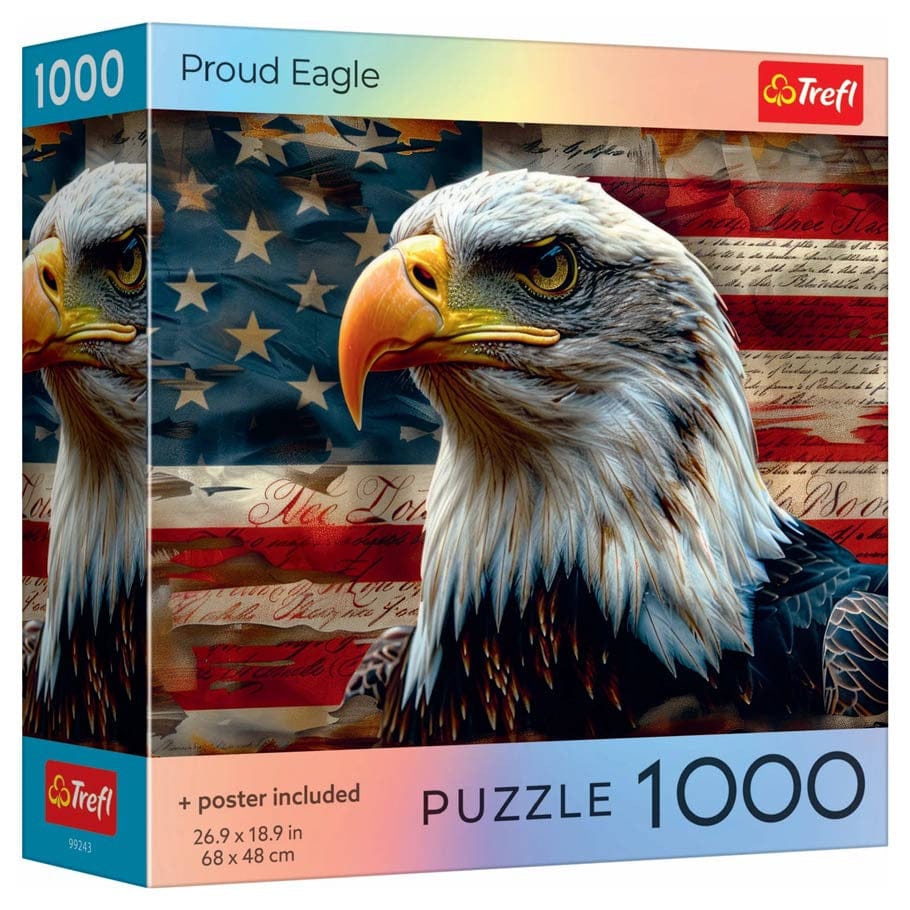 Trefl USA Puzzles > Jigsaw Puzzles Trefl Red: 1000pc Jigsaw - Proud Eagle 5900511992434 TRE99243