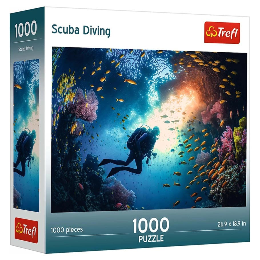 Trefl USA Puzzles > Jigsaw Puzzles Trefl Red: 1000pc Jigsaw - Scuba Diver 5900511107838 TRE10783