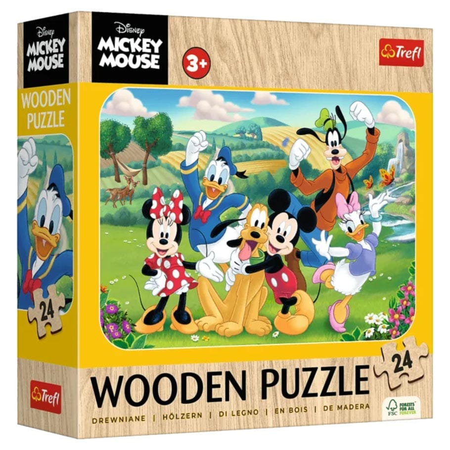 Trefl USA Puzzles > Jigsaw Puzzles Trefl Wooden: 24pc Jigsaw - Mickey and Friends 5900511202786 TRE20278