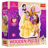Trefl USA Puzzles > Jigsaw Puzzles Trefl Wooden: 50pc Jigsaw - Disney Lovely Princesses 5900511202571 TRE20257