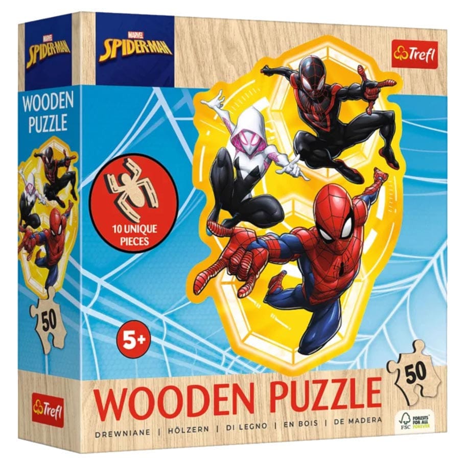 Trefl USA Puzzles > Jigsaw Puzzles Trefl Wooden: 50pc Jigsaw - Marvel Spider-Man 5900511202809 TRE20280