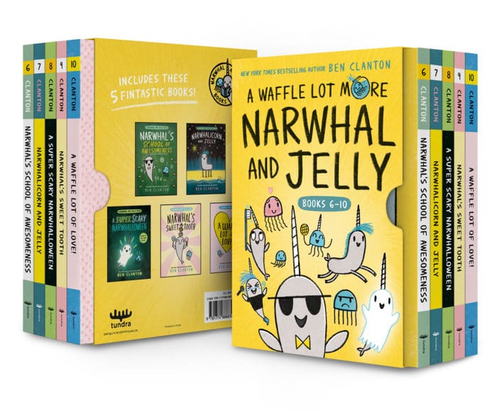 Tundra Books Graphic Novel > Kids A Waffle Lot More Narwhal and Jelly (Hardcover Books 6-10) 9781774888834 PRH-9781774888834