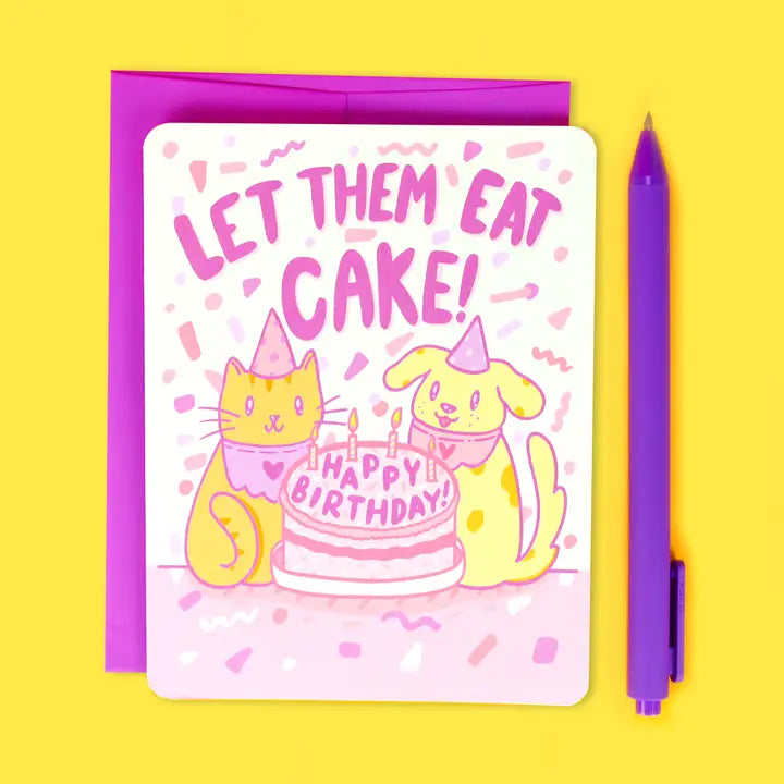 Turtle's Soup Stationery > Greeting Cards Let Them Eat Cake Card C-036