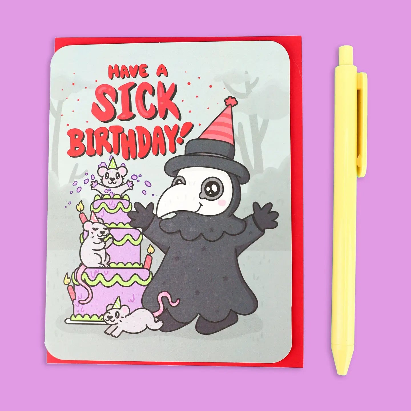 Turtle's Soup Stationery > Greeting Cards Plague Doctor Sick Birthday Greeting Card 66529276