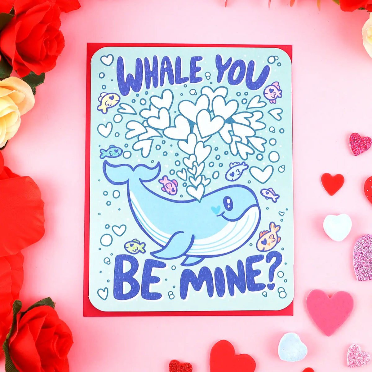Turtle's Soup Stationery > Greeting Cards Whale You Be Mine Card C-083