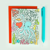 Turtle's Soup Stationery > Greeting Cards You Octopi My Heart Card C-016