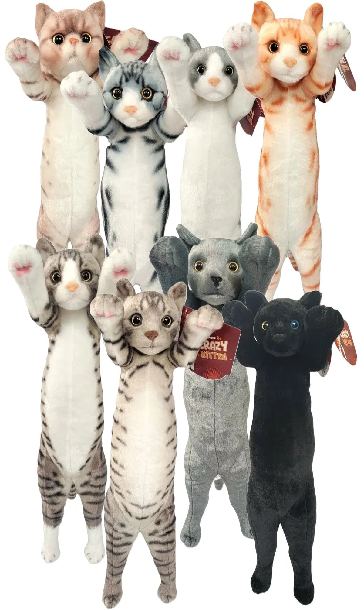 UCC Distributing Inc. Toys > Plushies Crazy Kitten: Large Standing Cat, 22" (1pc Assorted, Random) 634573830728 83072