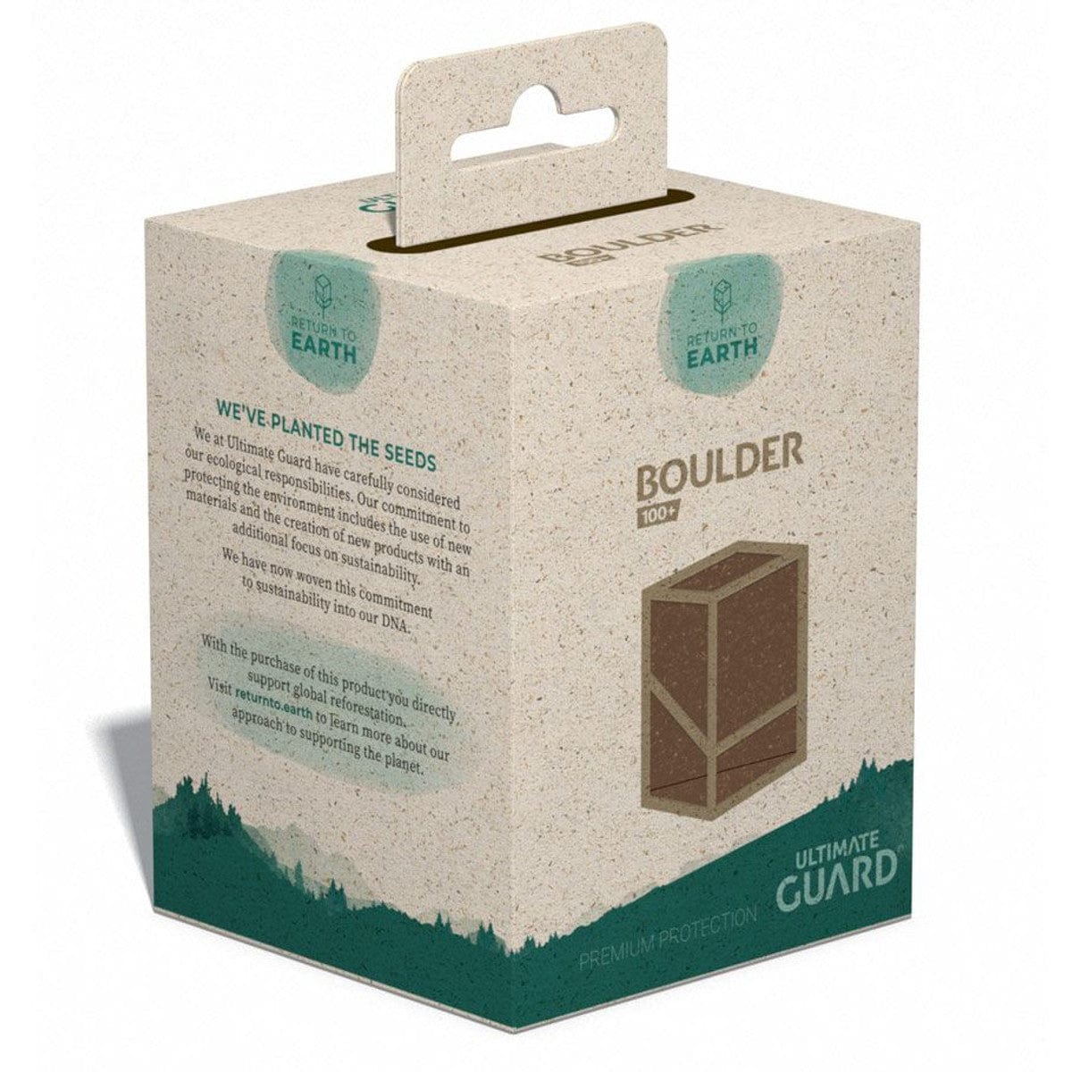 Ultimate Guard Game Supplies > Card Boxes Deck Box: Boulder: Return To Earth: 100+: Brown 4056133025256 UGD01114101000