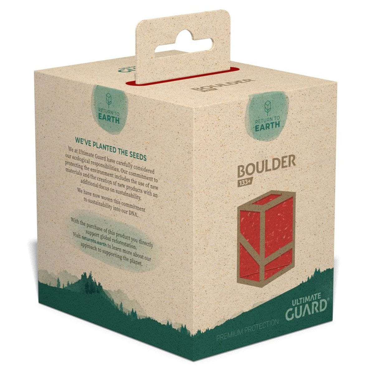 Ultimate Guard Game Supplies > Card Boxes Deck Box: Boulder: Return To Earth: 133+: Red 4056133025072 UGD01135500100