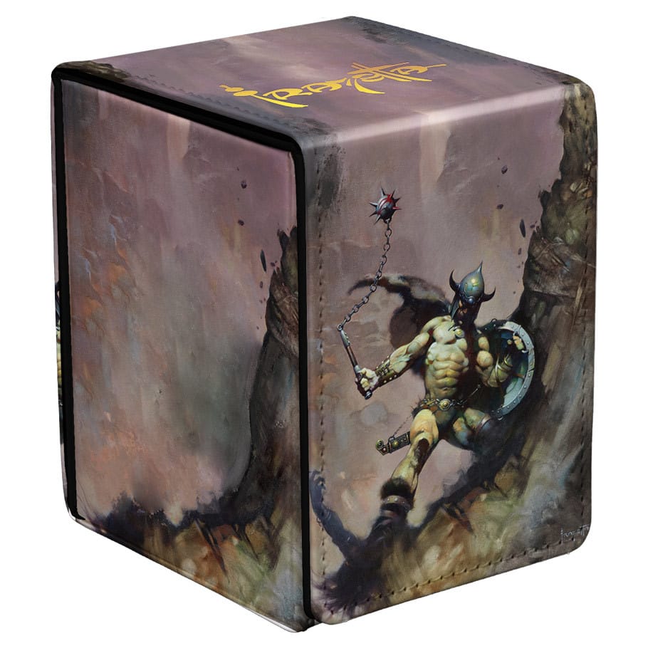 Ultra Pro Game Supplies > Card Boxes Deck Box: Alcove Flip: Artist Series: Frank Frazetta: Warrior with Ball and Chain 074427167523 ULP16752