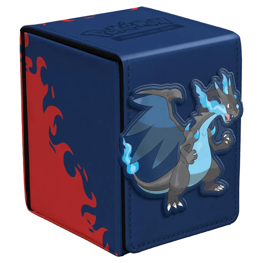 Ultra Pro Game Supplies > Card Boxes Deck Box: Alcove Flip: Pokémon: Mega Charizard X 074427167349 ULP16734