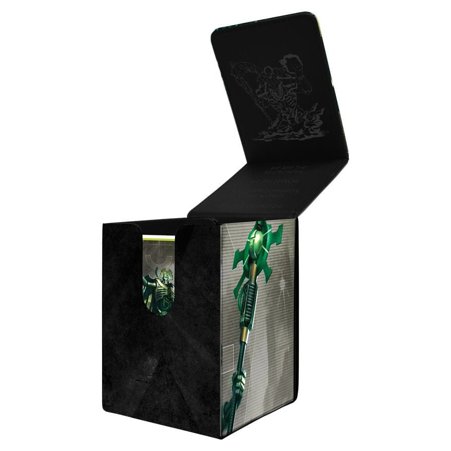 Ultra Pro Game Supplies > Card Boxes Deck Box: Alcove Flip: Warhammer 40,000: Necron 074427165659 ULP16565