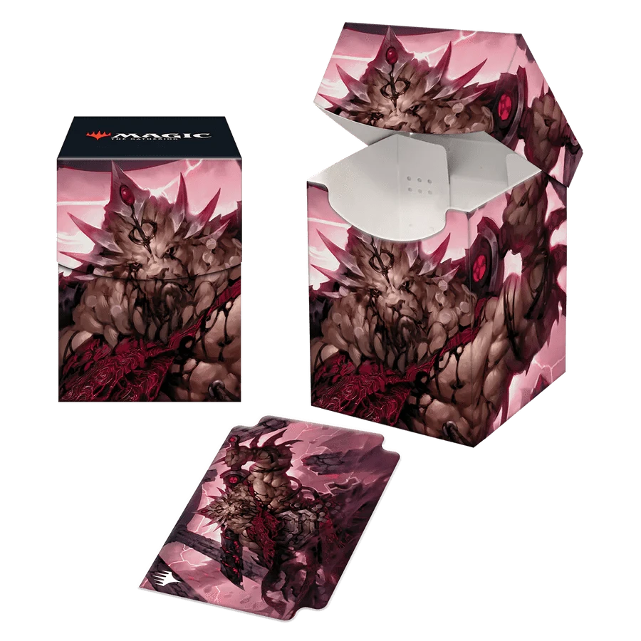 Ultra Pro Game Supplies > Card Boxes Ultra-Pro: MTG 100+ Deck Box - March of the Machine, Brimaz the Blight of Oreskos 074427197506 UPI 19750