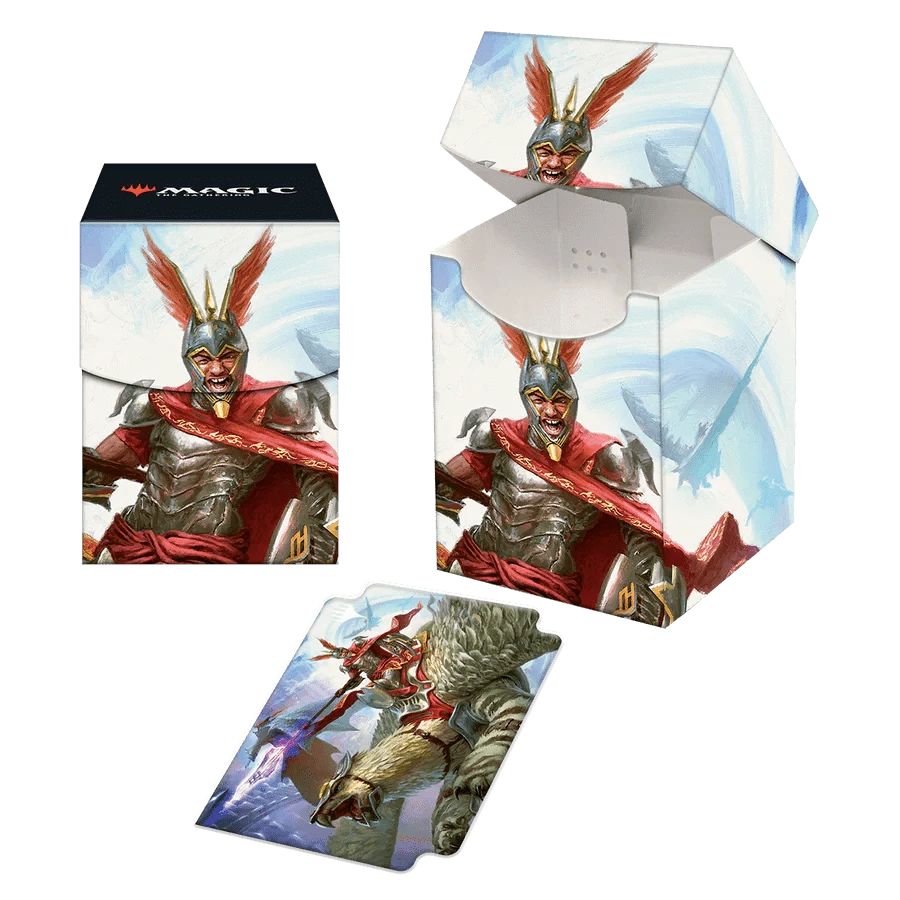 Ultra Pro Game Supplies > Card Boxes Ultra-Pro: MTG 100+ Deck Box - March of the Machine, Jabari of Zhalfir 074427197513 UPI 19751