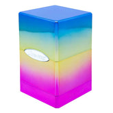 Ultra Pro Game Supplies > Card Boxes Ultra Pro: Satin Tower Deck Box - Hi-Gloss Rainbow 074427153373 UPI 15337