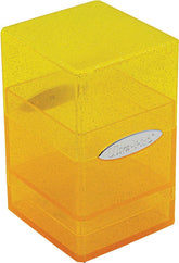 Ultra Pro Game Supplies > Card Boxes Ultra Pro: Satin Tower - Glitter Yellow 074427160166 UPI 16016