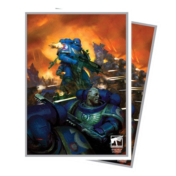 Ultra Pro Game Supplies > Card Sleeves Deck Protector: Apex: Warhammer 40,000: Space Marines (105) 074427164393 ULP16439