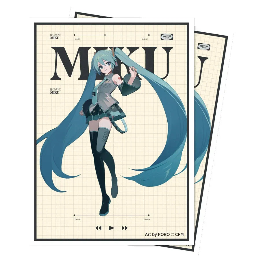 Ultra Pro Game Supplies > Card Sleeves ULTRA PRO: HATSUNE MIKU: RETRO SOUNDSCAPES: HATSUNE MIKU 105CT APEX DECK PROTECTOR SLEEVES 074427168339 ULP16833