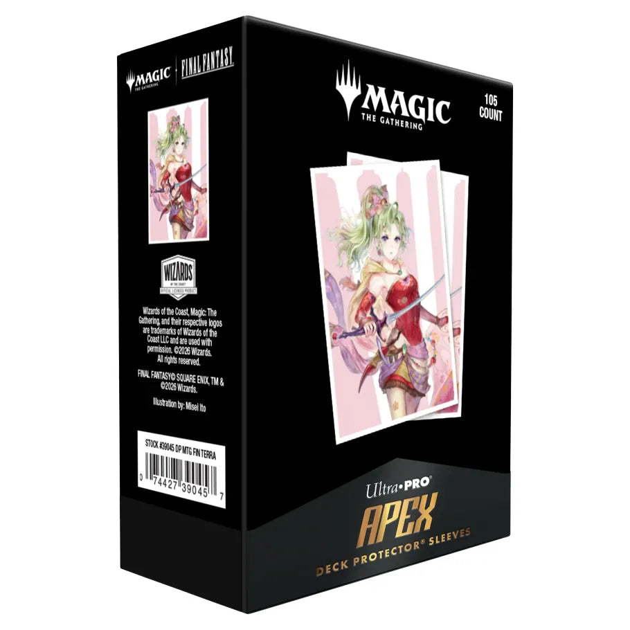 Ultra Pro Game Supplies > Card Sleeves ULTRA PRO: MAGIC THE GATHERING: FINAL FANTASY: TERRA HERALD OF HOPE 105CT APEX DECK PROTECTOR SLEEVES 074427390457 ULP39045