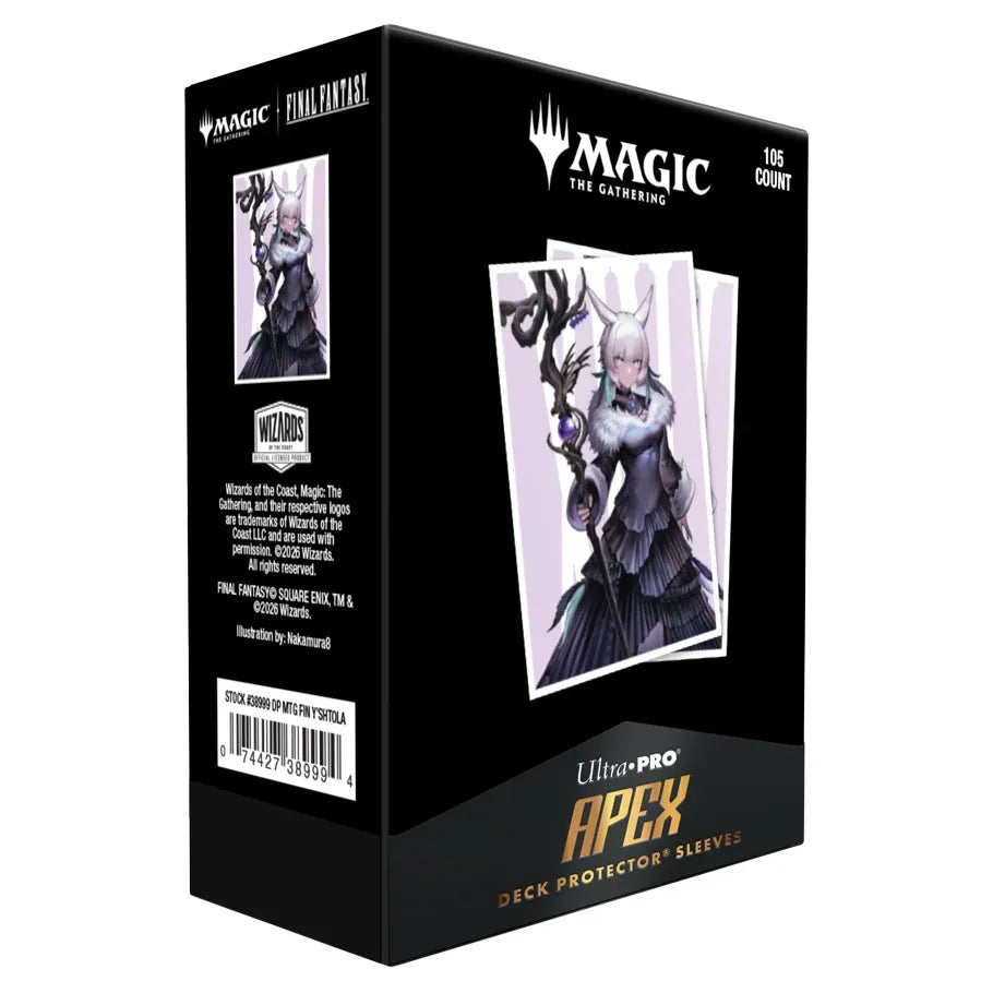 Ultra Pro Game Supplies > Card Sleeves ULTRA PRO: MAGIC THE GATHERING: FINAL FANTASY: Y'SHTOLA NIGHT'S BLESSED 105CT APEX DECK PROTECTOR SLEEVES 074427389994 ULP38999