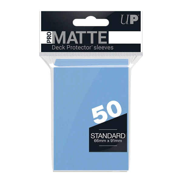 Ultra Pro Game Supplies > Card Sleeves Ultra Pro: Pro-Matte Deck Protectors Pack - Light Blue 074427841881 UPI 84188