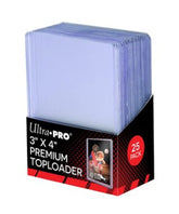 Ultra Pro Game Supplies > Card Sleeves Ultra Pro: Toploader 25ct - 3" x 4" Clear Super 074427811457 UPI 81145