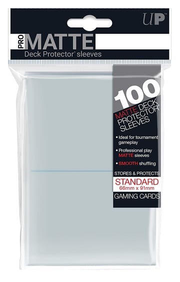 Ultra Pro Game Supplies > Card Sleeves UP D-PRO 100CT PRO-MATTE CLEAR 074427847319 UP84731