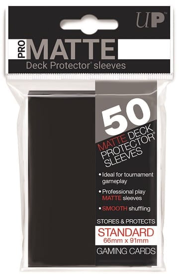 Ultra Pro Game Supplies > Card Sleeves UP D-PRO PRO-MATTE BLACK 50CT 074427827281 UP82728