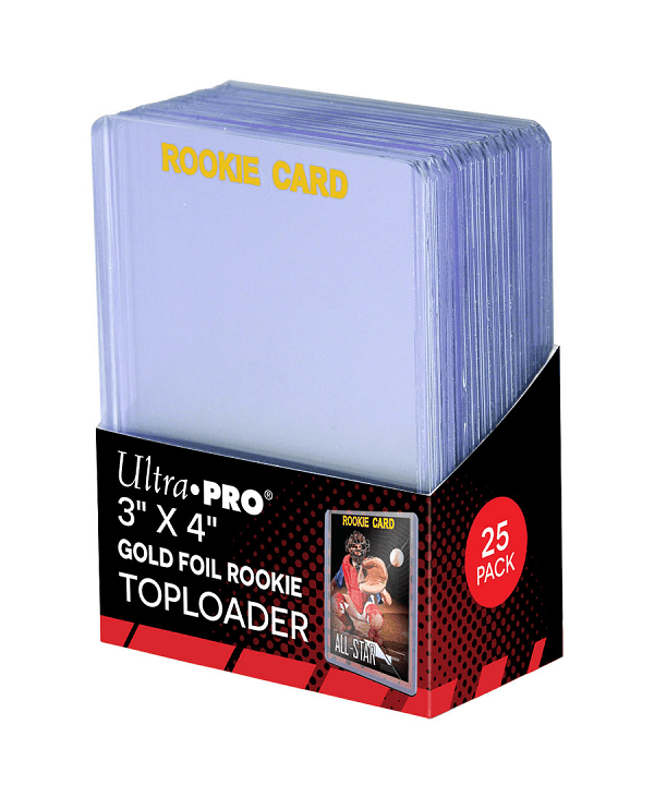 Ultra Pro Game Supplies > Card Sleeves UP TOPLOADER 3X4 ROOKIE GOLD 25CT 74427811808 UP81180