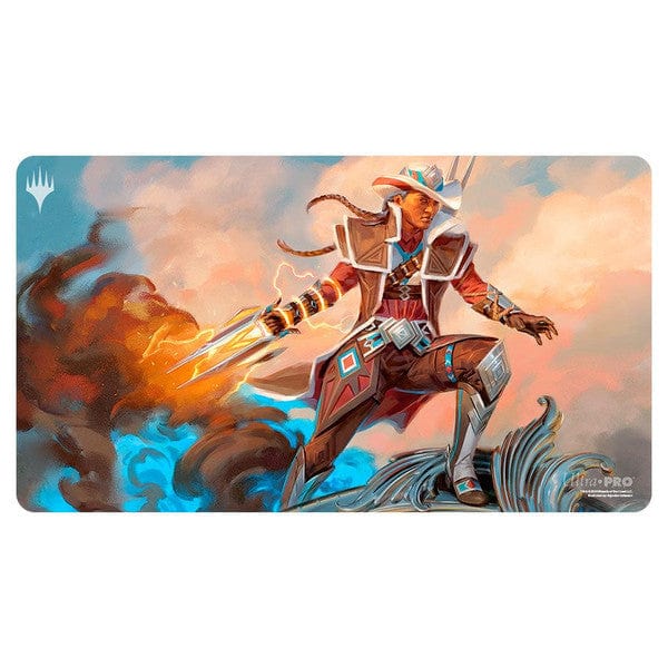 Ultra Pro Game Supplies > Playmats Playmat: Magic the Gathering: Outlaws of Thunder Junction: Annie Flash, the Veteran 074427383909 ULP38390