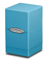 Ultra Pro Game Supplies > Card Boxes Ultra Pro: Satin Tower Deck Box - Light Blue 074427841805 UPI 84180