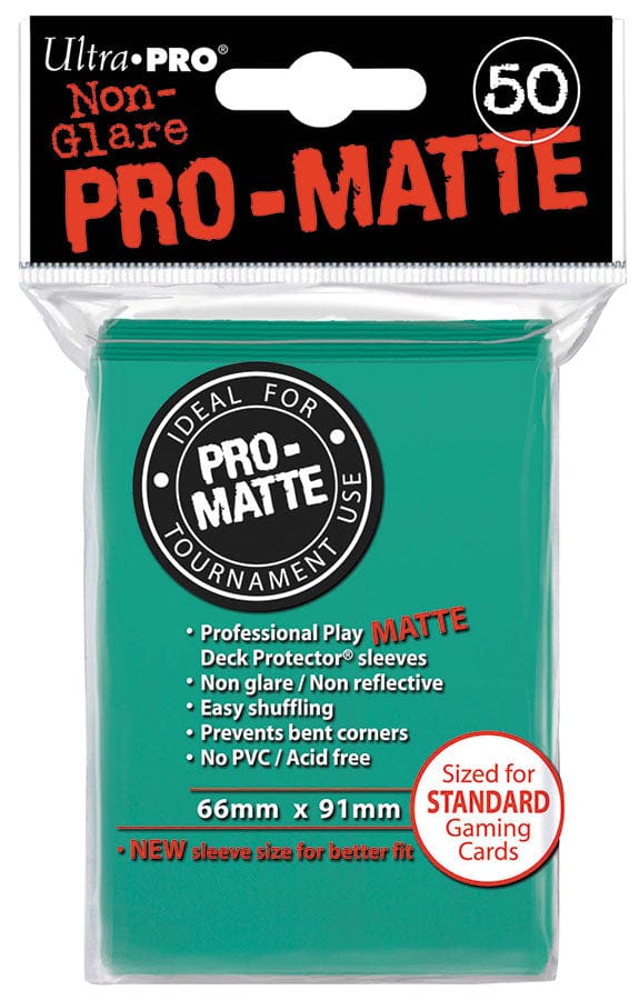 Ultra Pro Game Supplies > Card Sleeves Pro-Matte Standard Deck Protectors: Aqua (50) 074427841515 UPI 84151