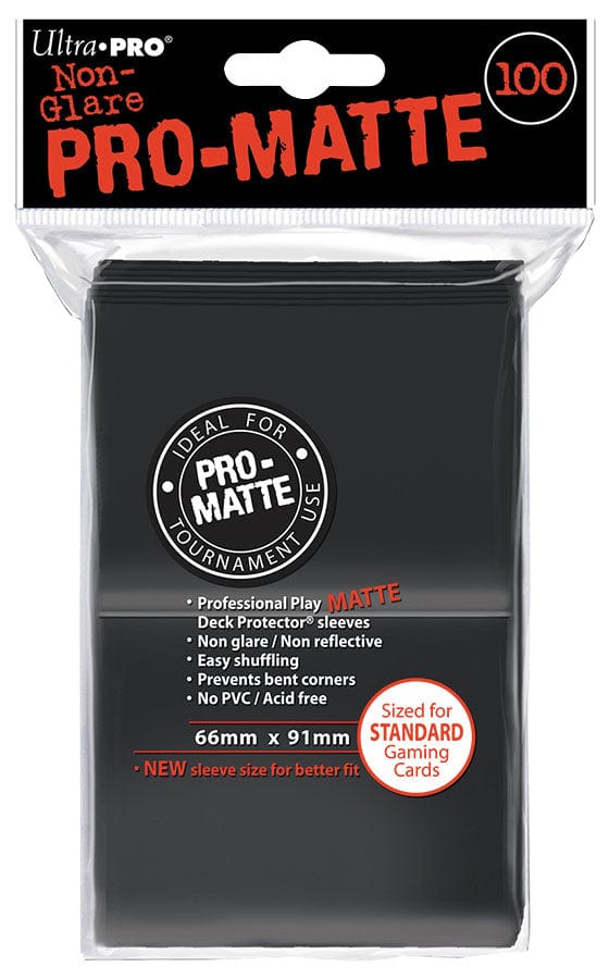 Pro-Matte Standard Deck Protectors: Black (100)