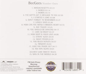 Ume Music > Compact Discs Bee Gees - Number Ones (Bonus Track) [CD] 602498688519 UMEB000376902.2