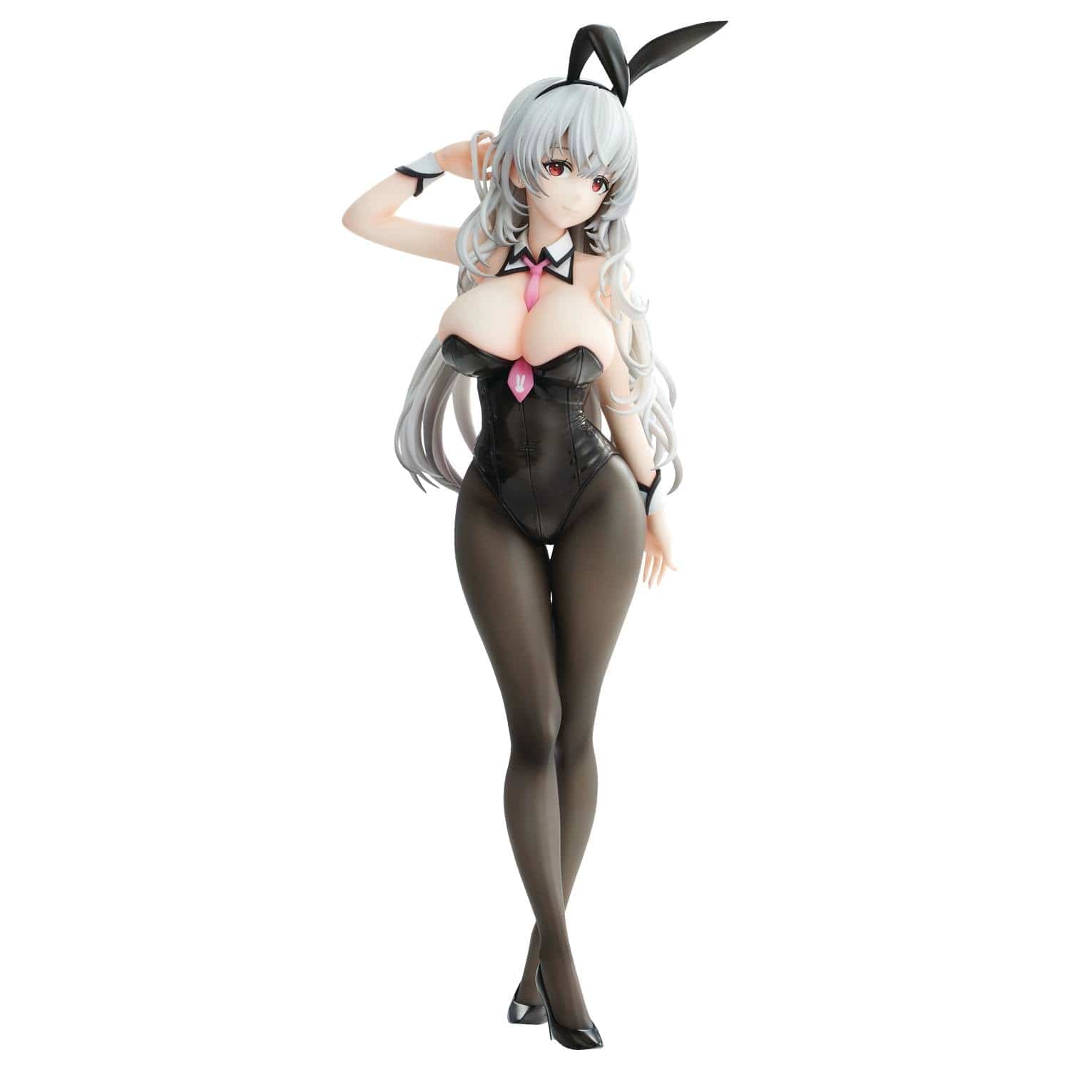 Haori IO Illustration White Haired Bunny Statue