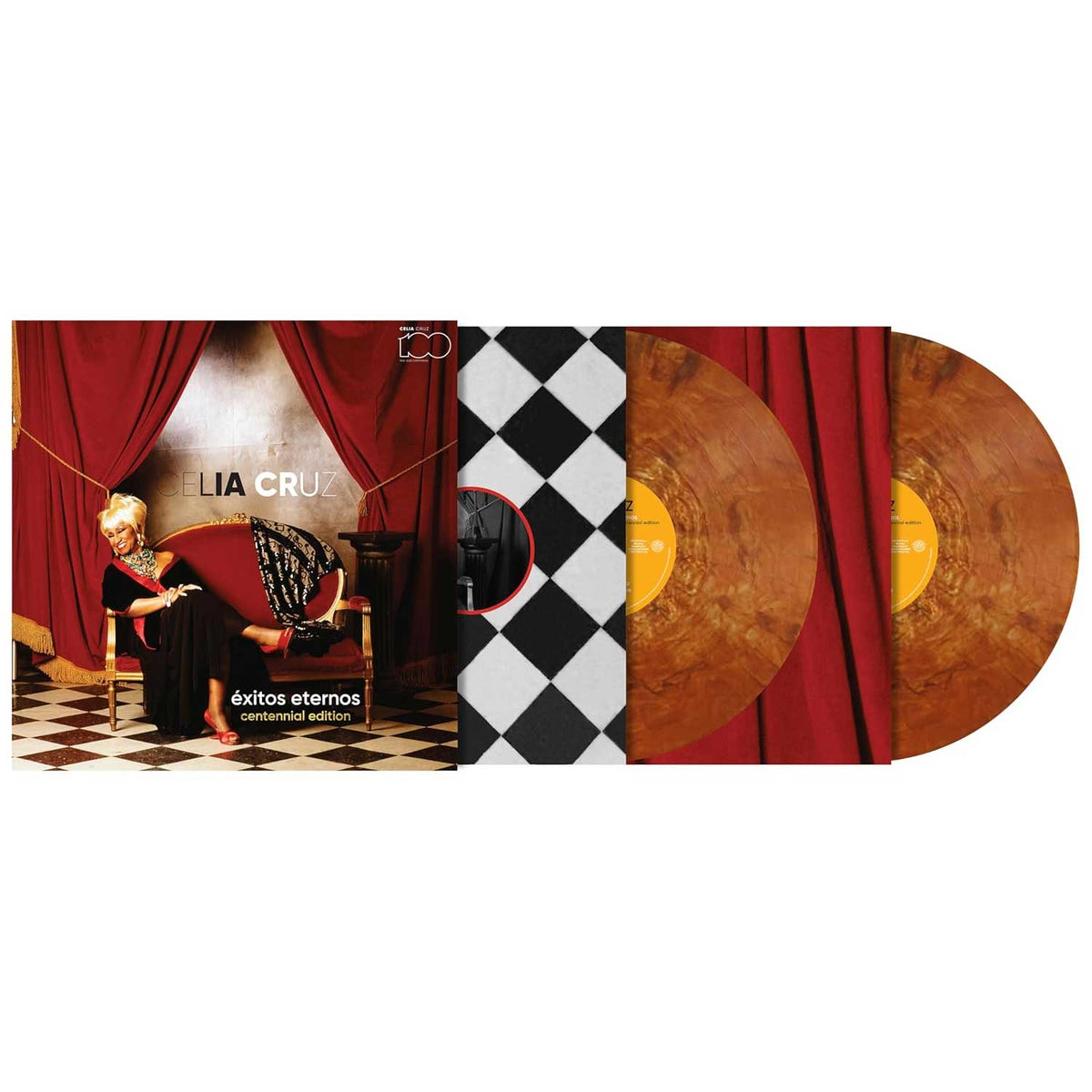 Universal Latino Music > Vinyl Records Celia Cruz - Exitos Eternos: Centennial Edition (Colored Vinyl, Copper) 602478332289 UML183414.1