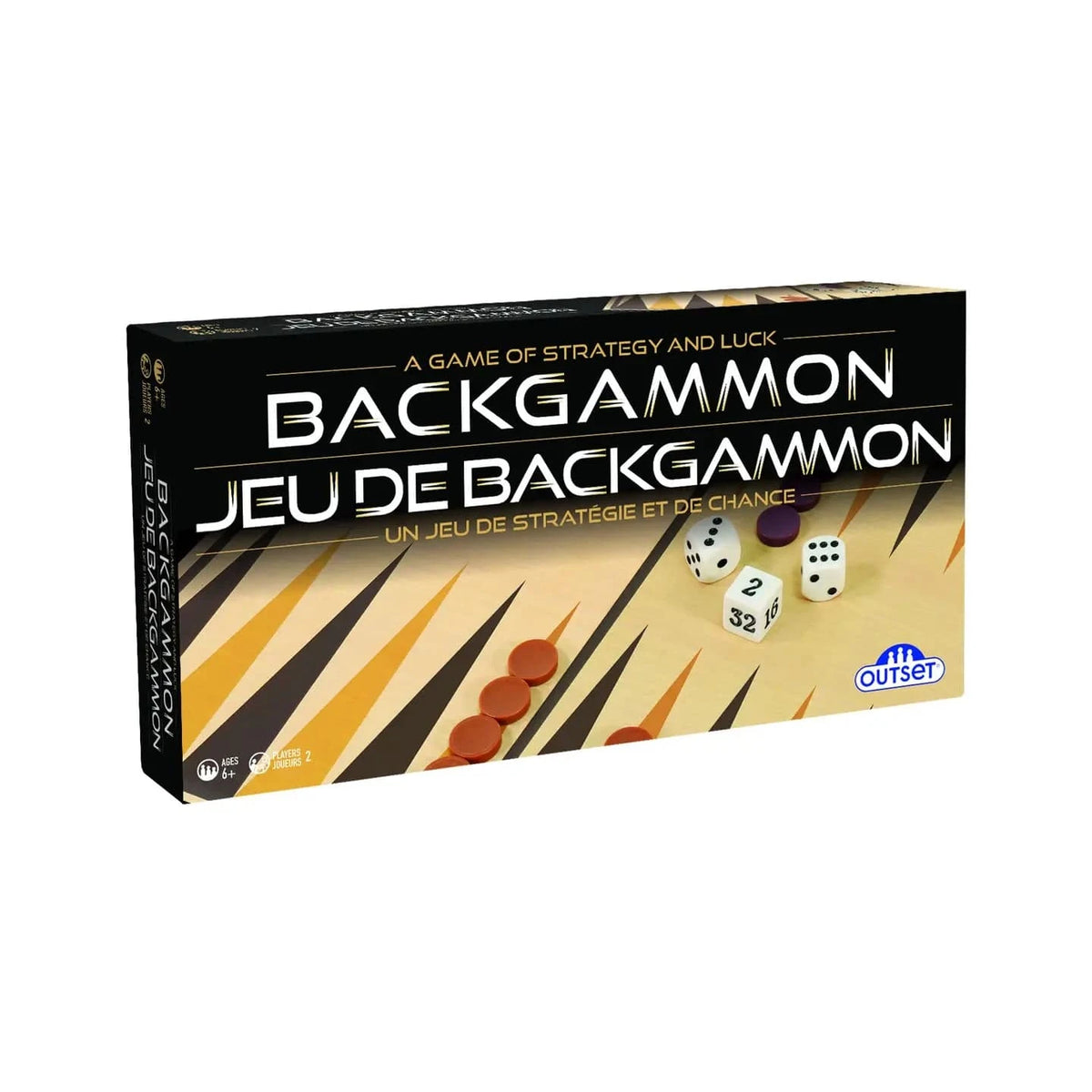 University Games Board Games > Small Box Games UNIVERSITY GAMES: BACKGAMMON BOARD GAME 625012192682 19268