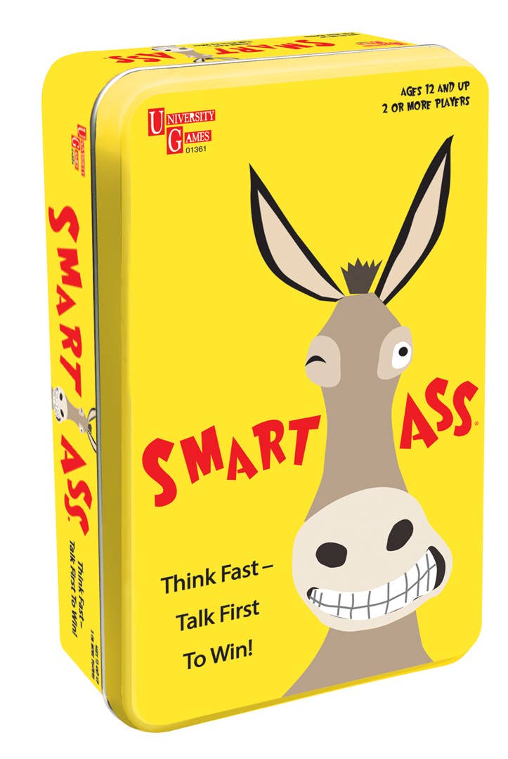 University Games Board Games Smart Ass Tin 1361