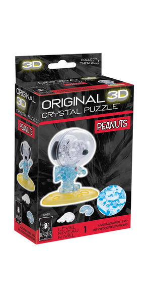 University Games Puzzles > 3D Puzzles Licensed Crystal Puzzle-Snoopy Astronaut 30999