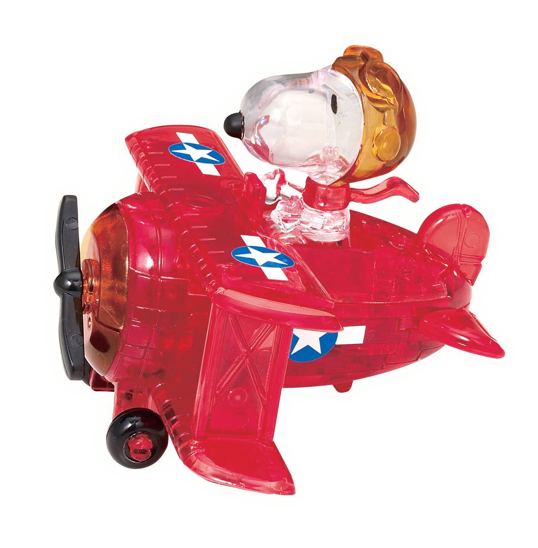 University Games Puzzles > 3D Puzzles Licensed Crystal Puzzle-Snoopy Flying Ace 30998