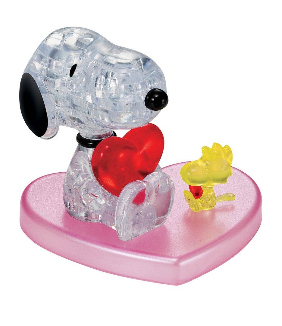University Games Puzzles > 3D Puzzles Licensed Crystal Puzzle- Snoopy Heart 31070