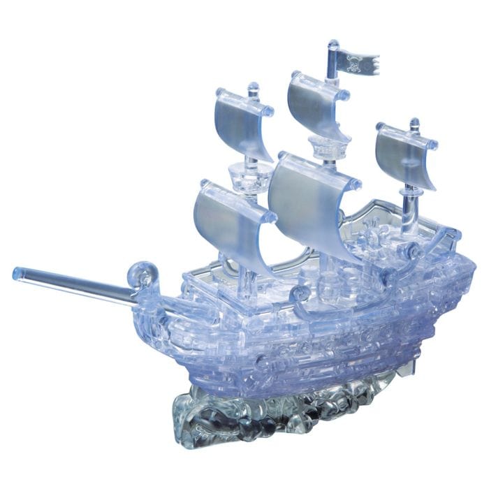 Puzzle: 3D Crystal - Deluxe Pirate Ship (Clear)
