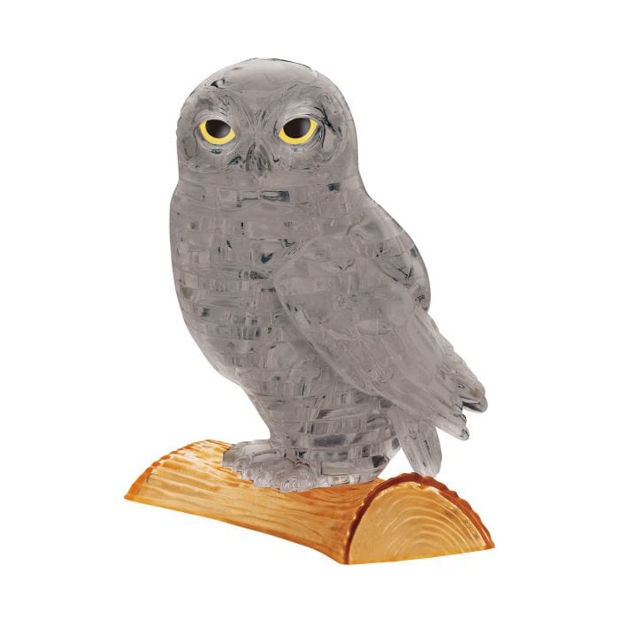 Puzzle: 3D Crystal - Owl (Grey)