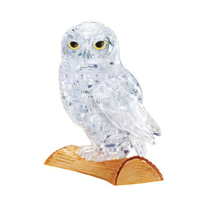 Puzzle: 3D Crystal - Owl (White)