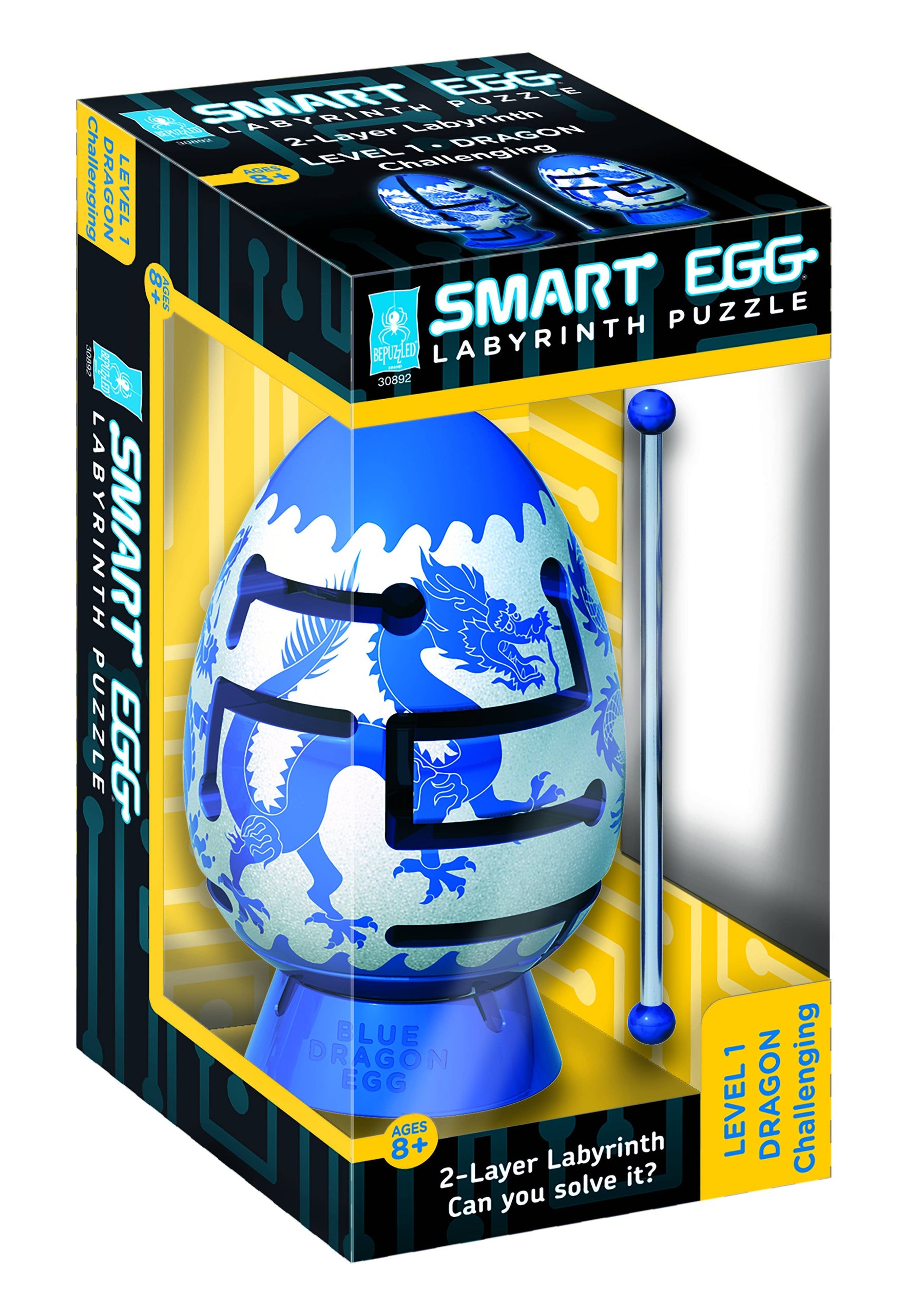 University Games Puzzles > Hand Puzzles 2-Layer Smart Egg - Blue Dragon 30892