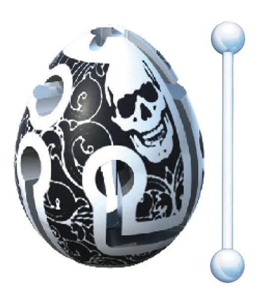 University Games Puzzles > Hand Puzzles Bepuzzled: 1-Layer Smart Egg - Skull, Level 1 023332308835 30883