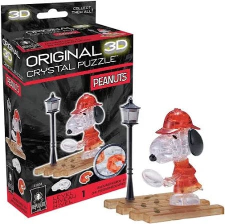 University Games Puzzles > Hand Puzzles UNIVERSITY GAMES: ORIGINAL 3D CRYSTAL PUZZLE - PEANUTS DETECTIVE SNOOPY 023332310340